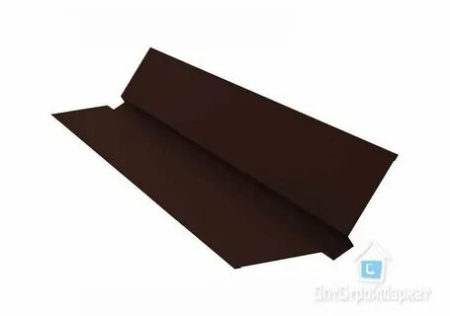 Планка ендовы верхняя (76*76), VikingMP 0.45мм RAL 3005 2м