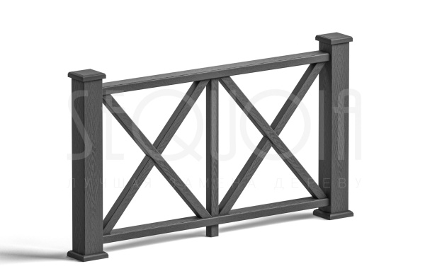 Комплект ограждения SEQUOIA «Эдинбург»,black