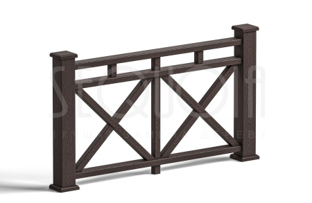 Комплект ограждения SEQUOIA «Бастион», nature