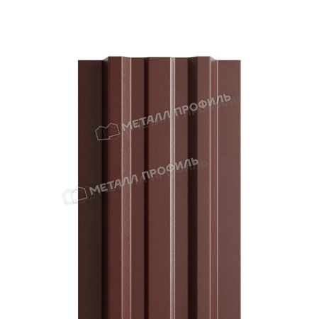 Штакетник металлический МЕТАЛЛ ПРОФИЛЬ LАNE-T 16,5х99 (PURMAN-20-8017-0.5)