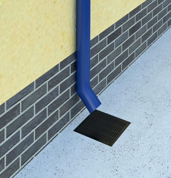 Комплект дождеприемник пластиковый с двумя перегородками, с корзиной, с пластиковой решеткой