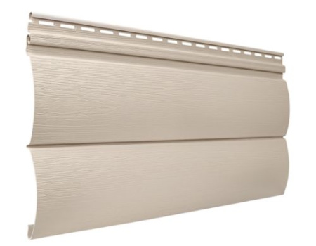 сайдинг под бревно «Текос», блок-хаус бежевый