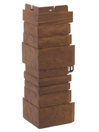 Угол фасадной панели «Альта-Профиль», скалистый камень Пиренеи / каньон Техас