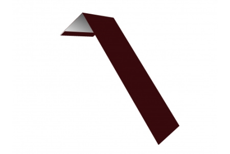 Планка лобовая/околооконная простая 190х50 0,45 PE с пленкой RAL 3005 красное вино