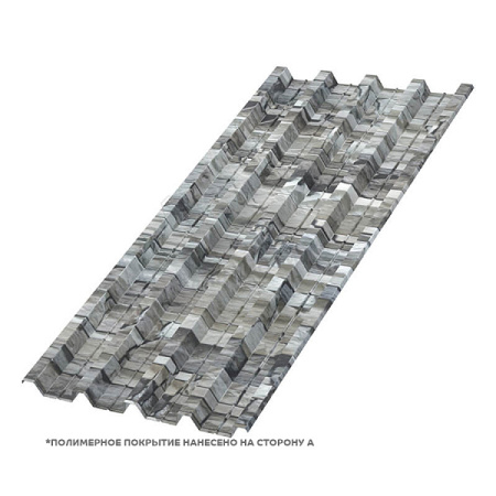 Профлист МЕТАЛЛ ПРОФИЛЬ Н-60x845-B (ECOSTEEL-01-БелыйКамень-0,5)