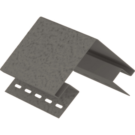 ПЕПЕЛ Наружный угол к сайдингу колл. СТОУН-ХАУС S-Lock серия КЛИНКЕР НОРДИК (3,05 м) 5шт/уп