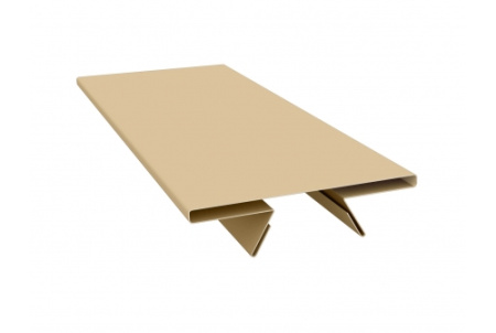Планка стыковочная составная верхняя 0,45 PE с пленкой RAL 1014 слоновая кость
