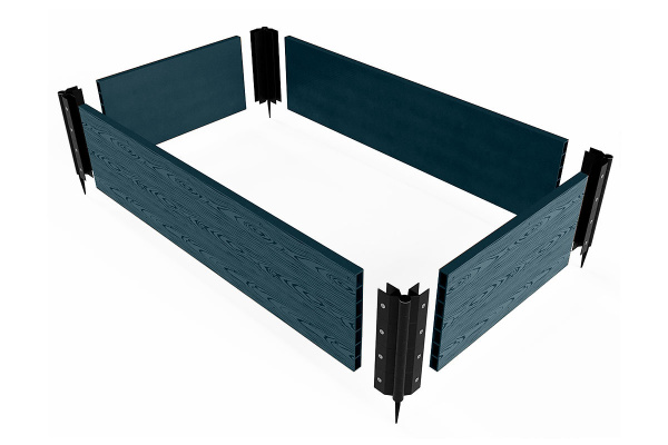 Доска грядочная NauticPrime 300*30*2950мм, серый